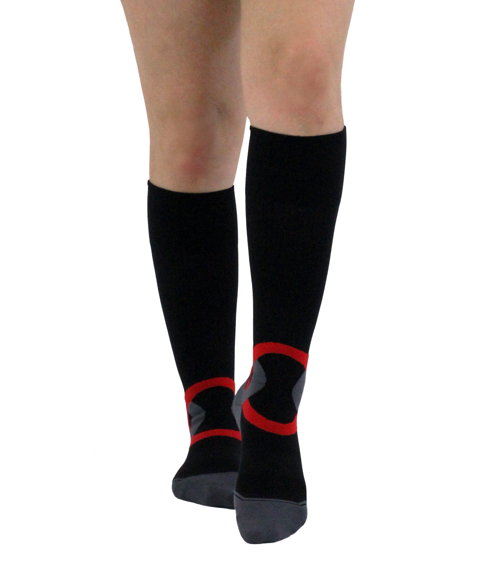 Atn Sportsedge Socks Atomic Black Womens About The Nurse Compression Australia 4863