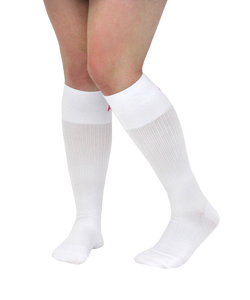 ATN Compression Knee High- Nurse's Graduate Student White