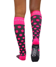 Load image into Gallery viewer, ATN Compression Knee High - Polka Pink