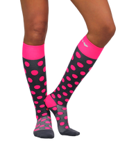 Load image into Gallery viewer, ATN Compression Knee High - Polka Pink