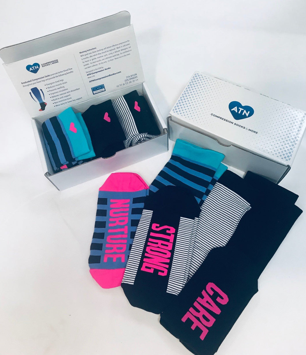 ATN Gift Set- 3 pack of Lite Support Socks