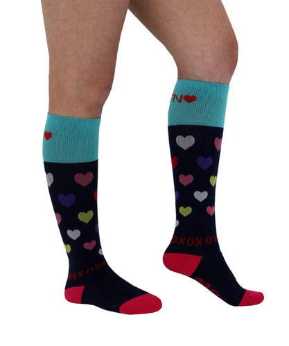 ATN Compression Knee High - Hearts