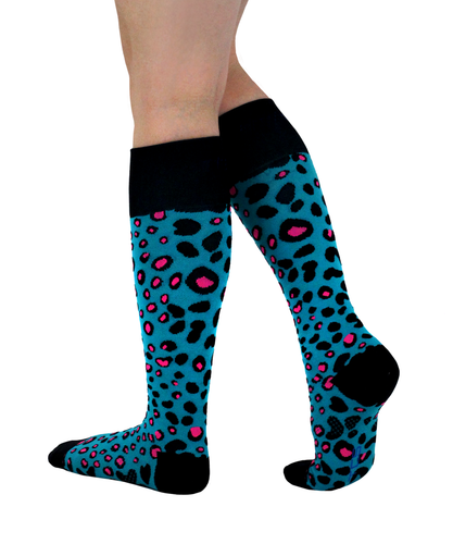 ATN Compression Knee High - Cheetah Pink